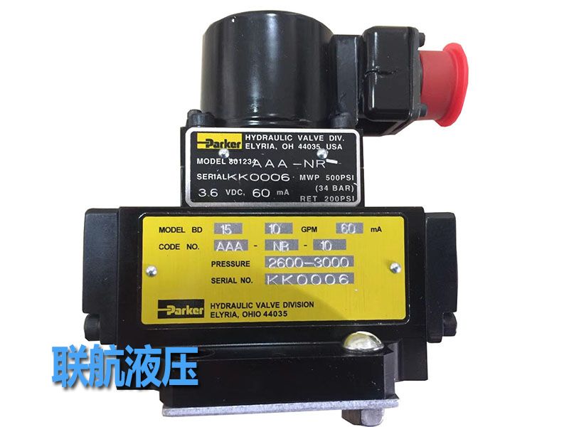 派克伺服阀  BD15AAANB10  (10GPM30MA)